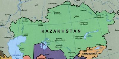 Mapa ng almaty Kazakhstan