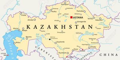 Mapa ng Kazakhstan astana