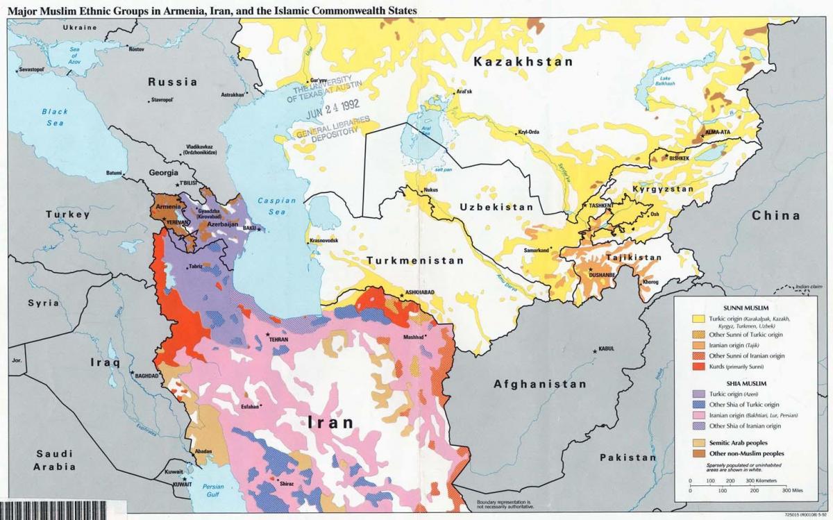 mapa ng Kazakhstan relihiyon
