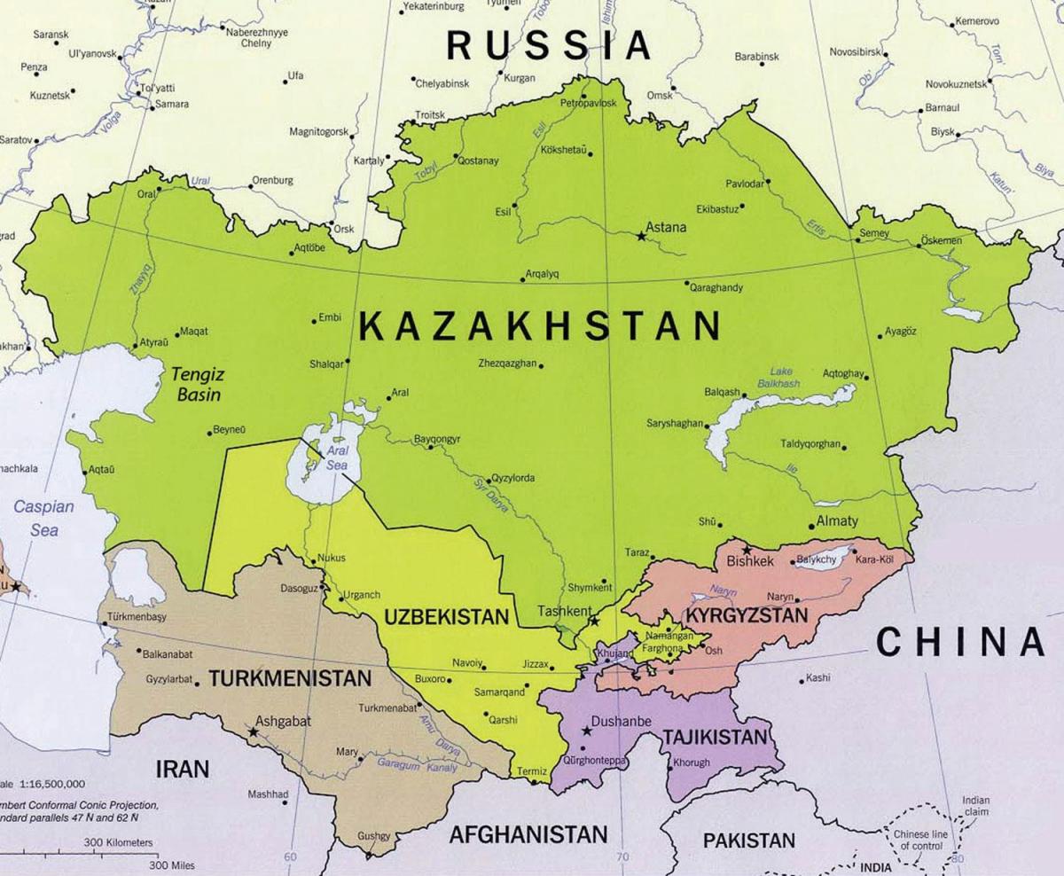 mapa ng tengiz Kazakhstan