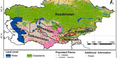Mapa ng Kazakhstan klima