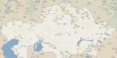 Mapa ng Kazakhstan kalsada