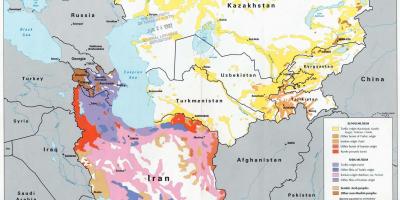 Mapa ng Kazakhstan relihiyon