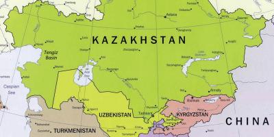 Mapa ng tengiz Kazakhstan
